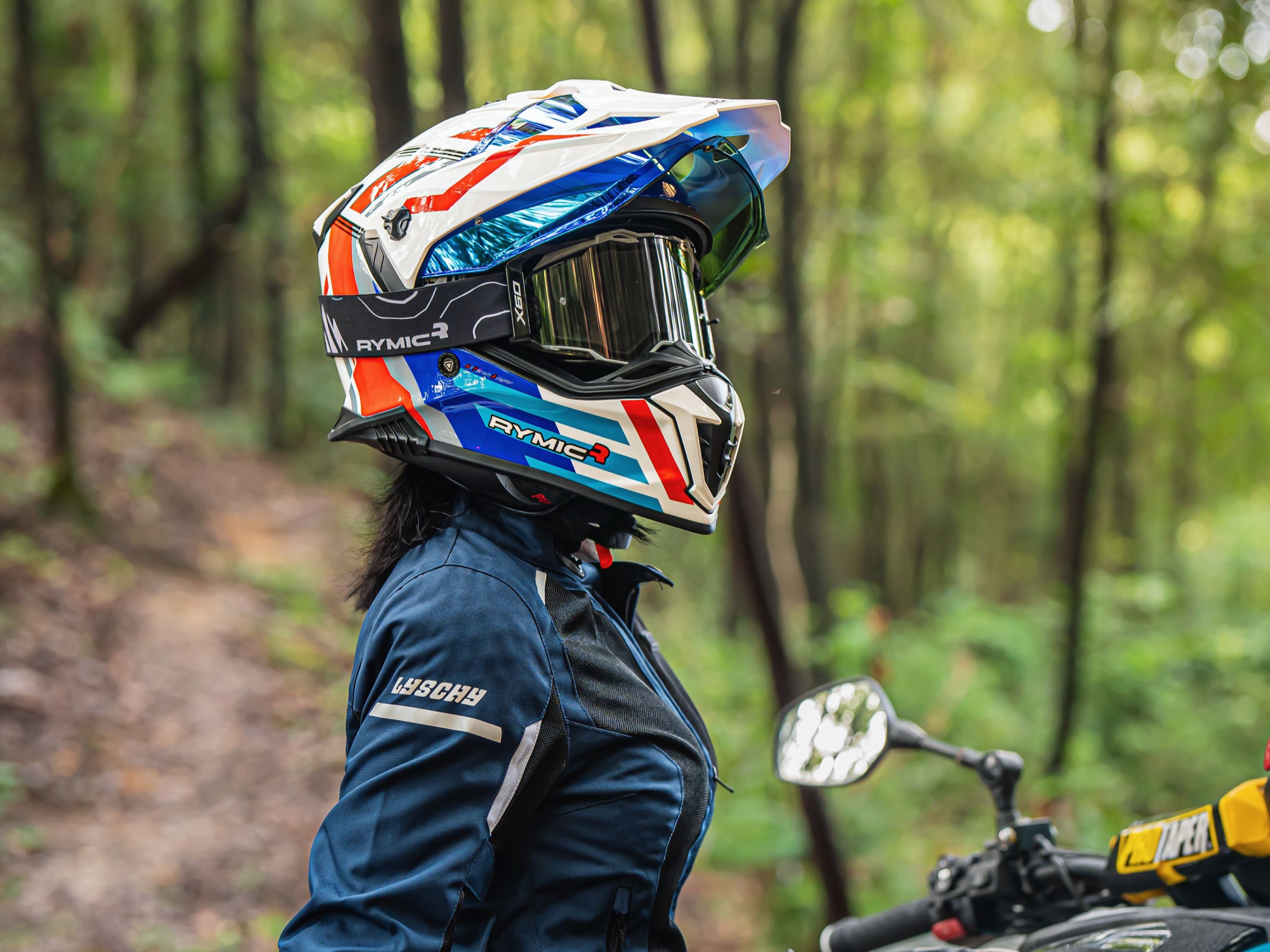 X60 dual sport helmet banner.
