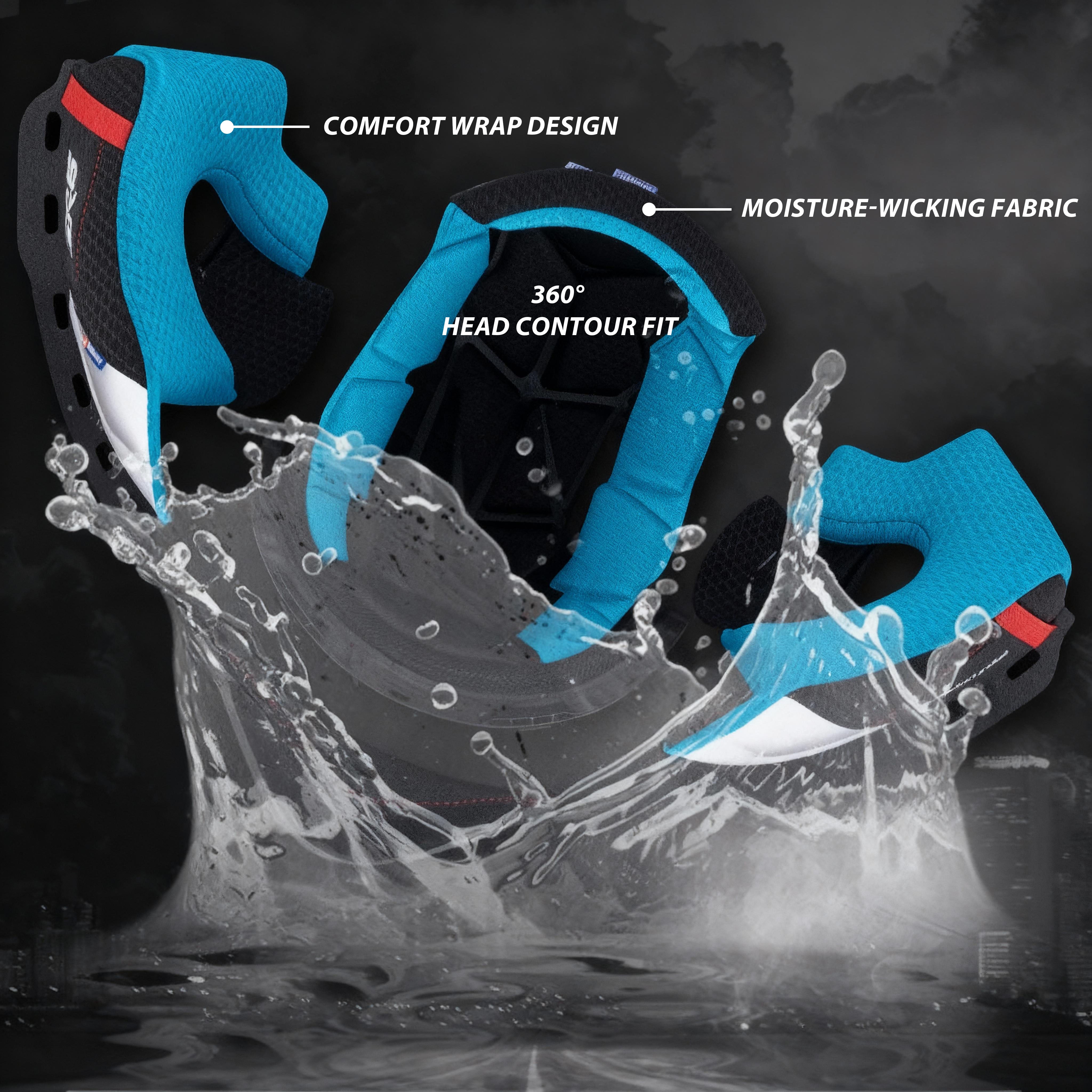 Rymic sr6 full face helmet washable liner.