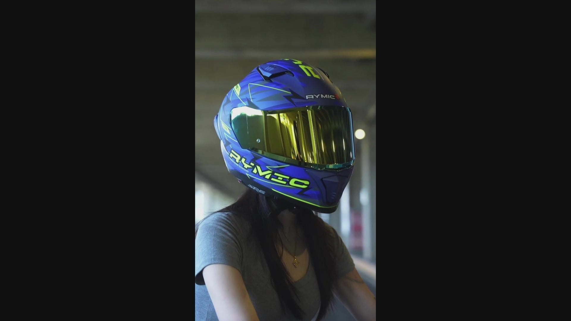 Load video: Video overview of the RYMIC sr6 full face helmet.